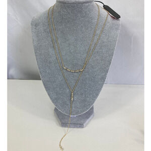 NWT Argento Vivo Layered Gold Drop Necklace